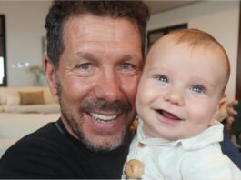 “Los Simeone”: el Cholo viajó a Buenos Aires y compartió la postal familiar más tierna junto a su nieto Faustino