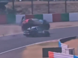 El tremendo accidente en la Porsche Cup que obligó a retrasar el GP de Japón: un auto voló por el aire