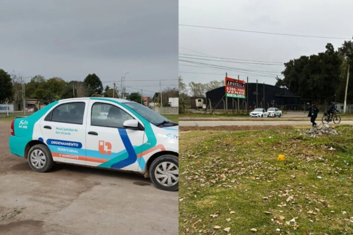 San Vicente: frenaron una obra vecinal y terminaron con albañiles detenidos