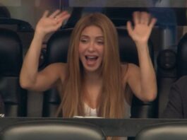 La reacción de Shakira cuando la enfocaron con su hijo durante el partido de Argentina vs Austria