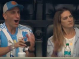 La reacción de Manu Ginóbili a una gran jugada de Messi y la ovación que se llevó de todo el estadio