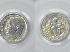 “Error de transición”: la moneda de diez centavos con el rostro de Roosevelt que puede valer hasta US$9000