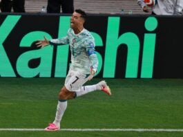 A los 41 años, Cristiano Ronaldo marcó su primer gol en una fase eliminatoria mundialista