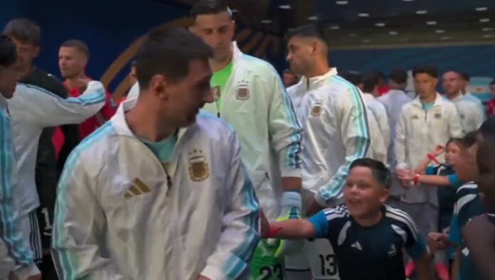 El nene que le dijo “te amo” a Messi antes del partido con Suiza reveló cómo reaccionó el capitán