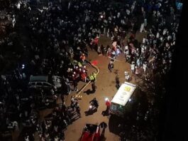 Se cayó un semáforo en Mar del Plata durante los festejos por la victoria ante Inglaterra y un hombre resultó herido