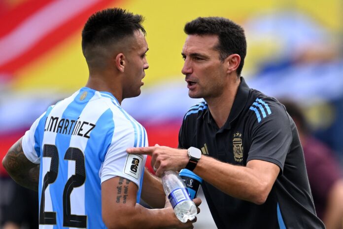 Lautaro Martínez le dio “like” a un posteo que criticó a Scaloni por la final del Mundial