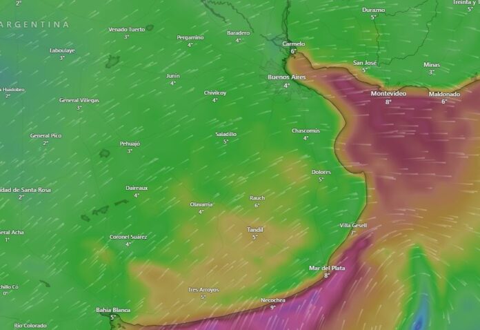 A qué hora llegan las tormentas fuertes a Buenos Aires el jueves 6 de agosto