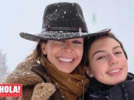 Juliana Awada combinó trabajo y esquí en Patagonia acompañada de su hija Antonia Macri