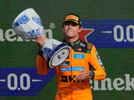 Franco Colapinto terminó 14°: sufrió dos sanciones en el Gran Premio de Países Bajos, que ganó Lando Norris