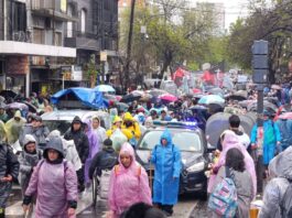 En imágenes: así inició la Peregrinación a Luján bajo copiosas lluvias