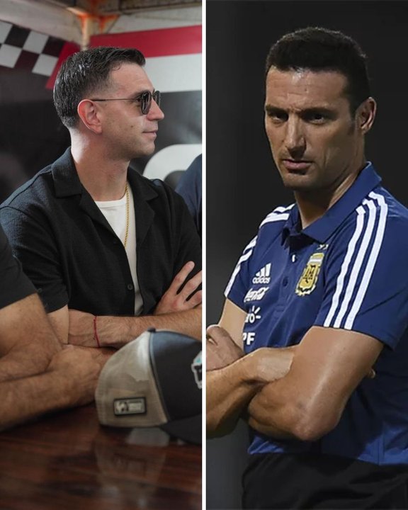 “Dibu" Martínez desafió al DT de la Selección: “Le corro a Scaloni”