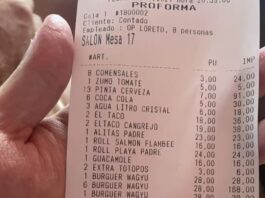 Se quejó por el precio de una cena y publicó el ticket en redes sociales, pero un detalle le jugó en contra: “Miserable”