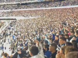 Los cánticos de los hinchas contra Chiqui Tapia en la previa de la despedida de Messi de la selección