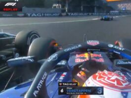 Max Verstappen chocó con Liam Lawson en la segunda práctica de México y provocó una bandera roja
