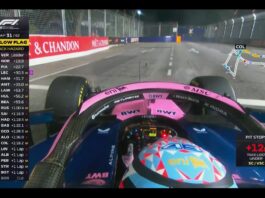 Franco Colapinto abandonó en la mitad de la carrera en el Gran Premio de Singapur